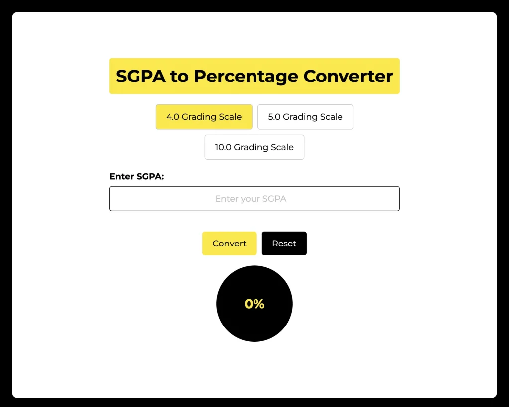 SGPA to Percentage 3 SGPA to Percentage calculator