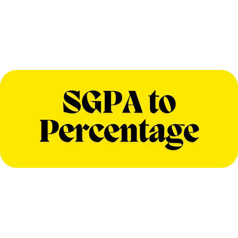 Marks Percentage Calculator 5 SGPA to Percentage Calculator